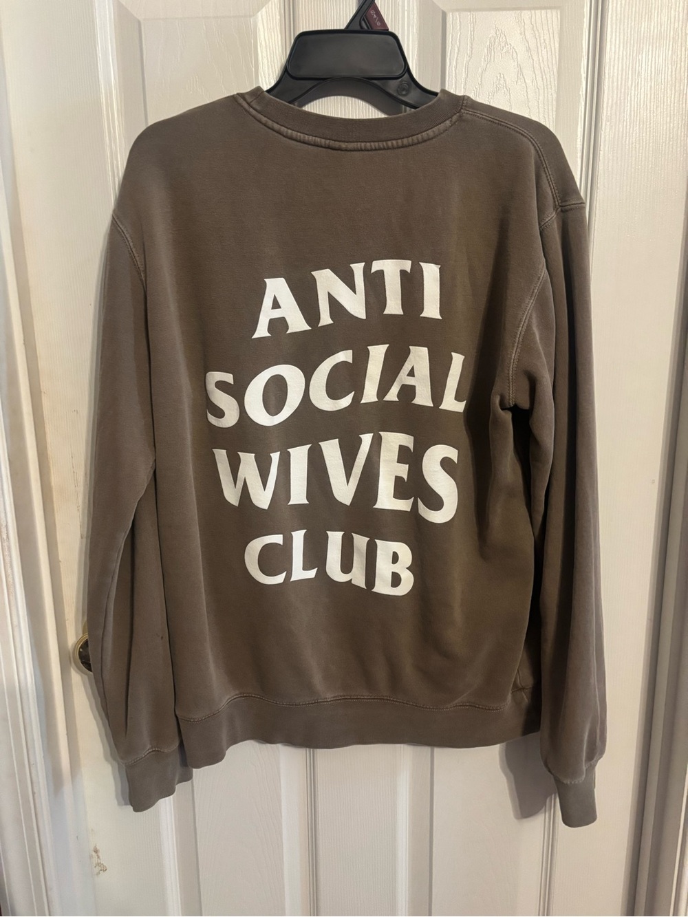 Anti Social Wives Club Brown Graphic Sweatshirt